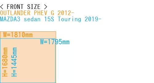 #OUTLANDER PHEV G 2012- + MAZDA3 sedan 15S Touring 2019-